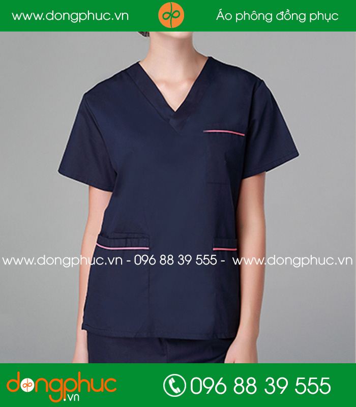 Đồng phục y tá - Bác sĩ màu tím than